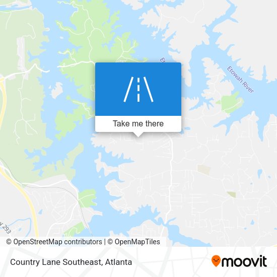 Mapa de Country Lane Southeast