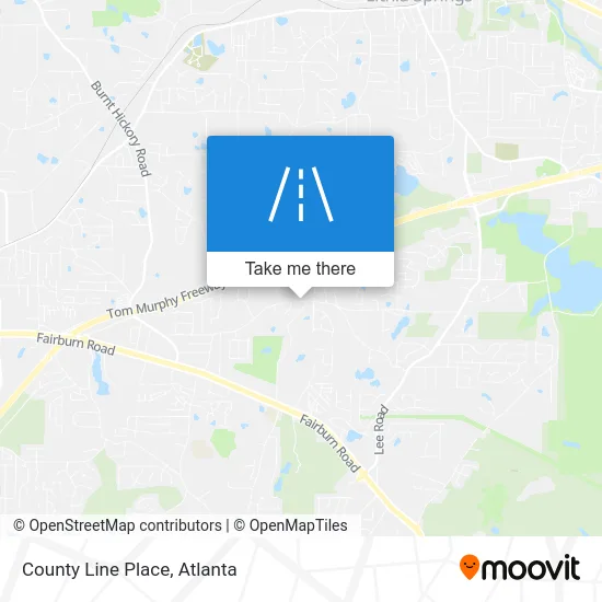 County Line Place map