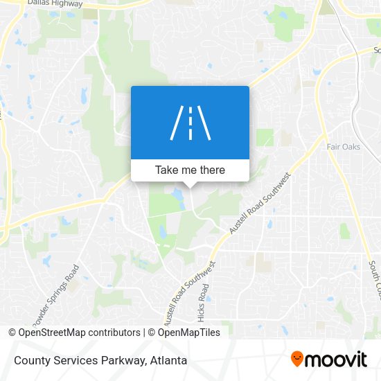 Mapa de County Services Parkway