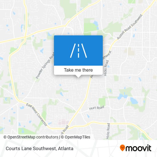 Mapa de Courts Lane Southwest