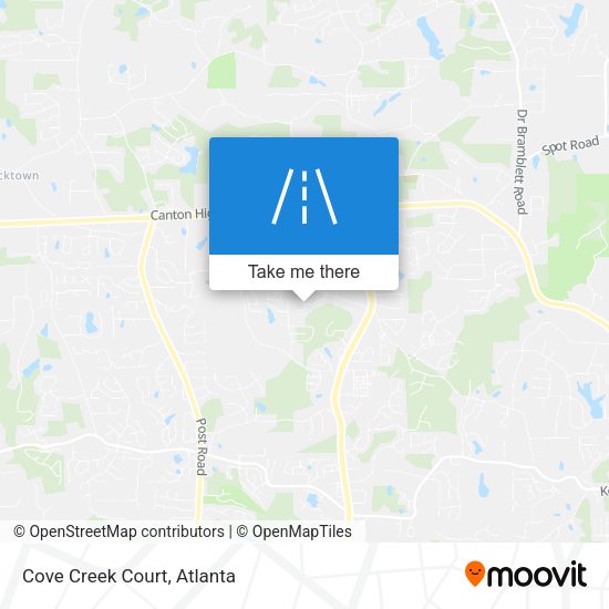 Mapa de Cove Creek Court