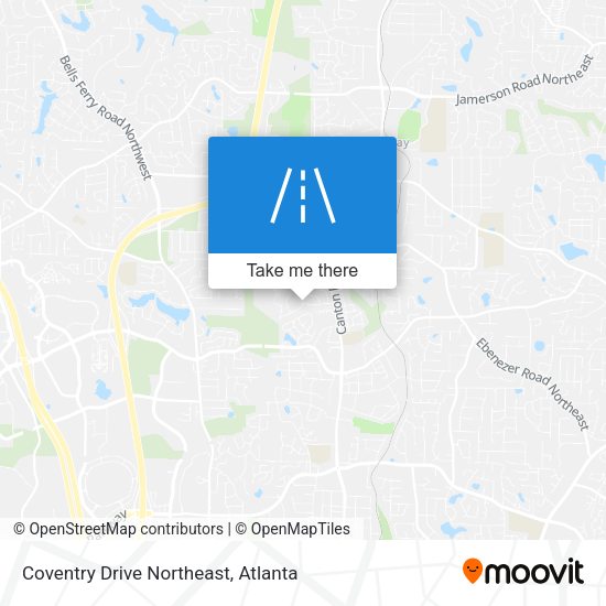 Coventry Drive Northeast map