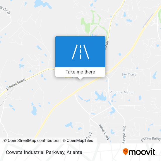 Coweta Industrial Parkway map