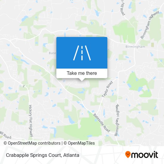 Crabapple Springs Court map