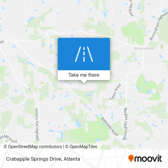Crabapple Springs Drive map