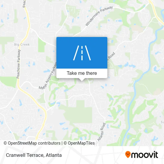 Cranwell Terrace map