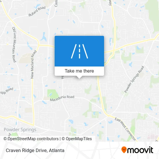 Craven Ridge Drive map