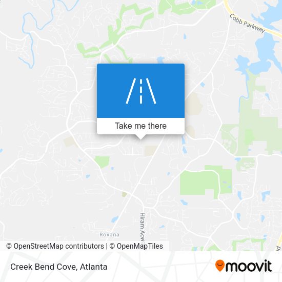 Mapa de Creek Bend Cove