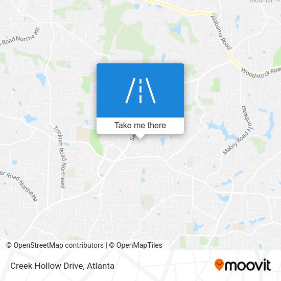 Creek Hollow Drive map