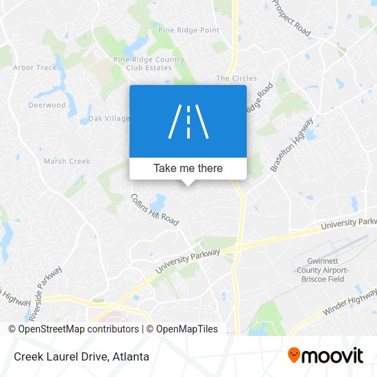 Mapa de Creek Laurel Drive