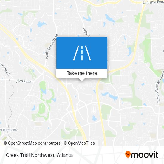 Mapa de Creek Trail Northwest
