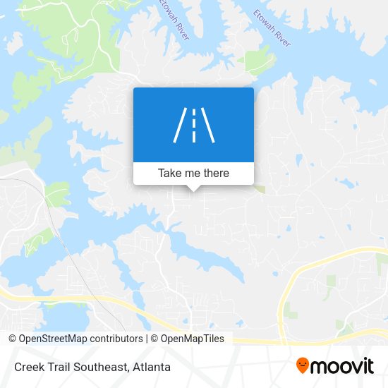 Creek Trail Southeast map