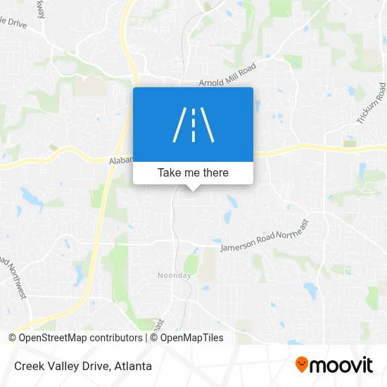 Creek Valley Drive map