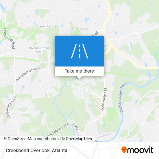 Mapa de Creekbend Overlook