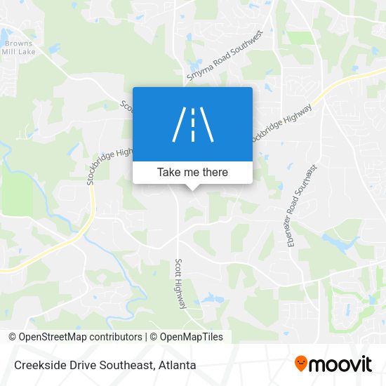 Creekside Drive Southeast map