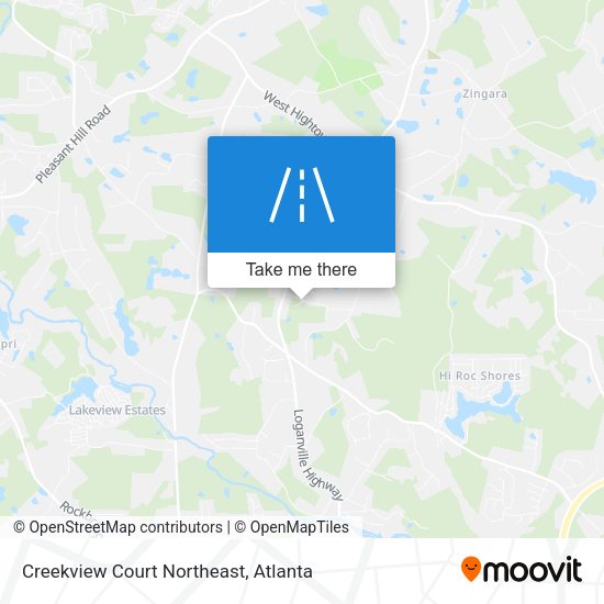 Creekview Court Northeast map