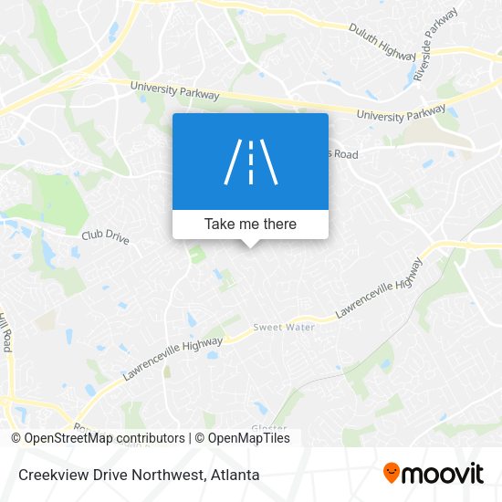 Mapa de Creekview Drive Northwest