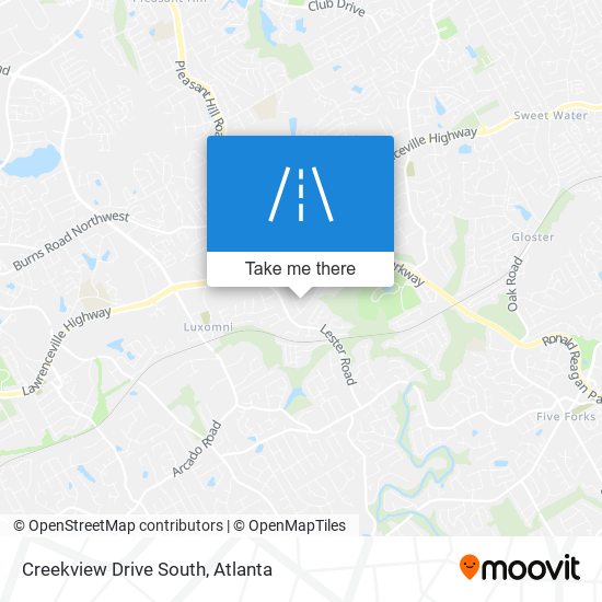 Creekview Drive South map