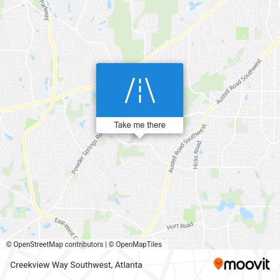 Creekview Way Southwest map