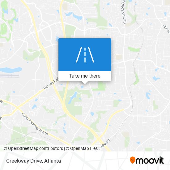 Creekway Drive map