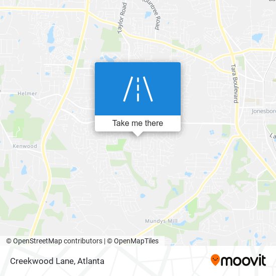 Creekwood Lane map