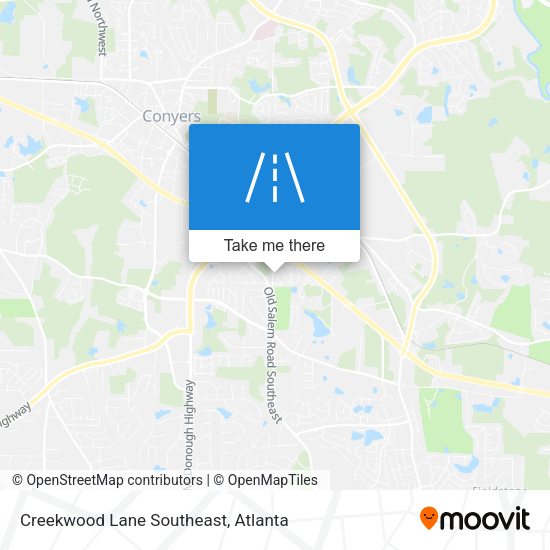 Creekwood Lane Southeast map