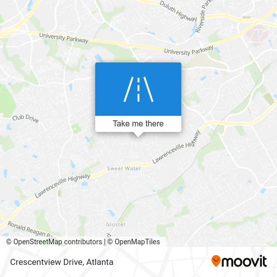 Crescentview Drive map