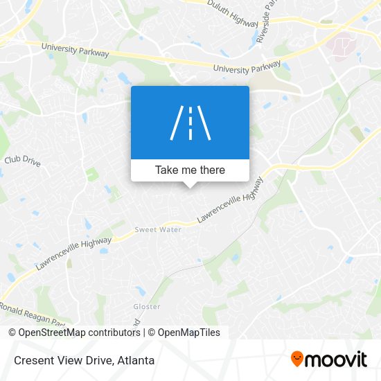 Mapa de Cresent View Drive
