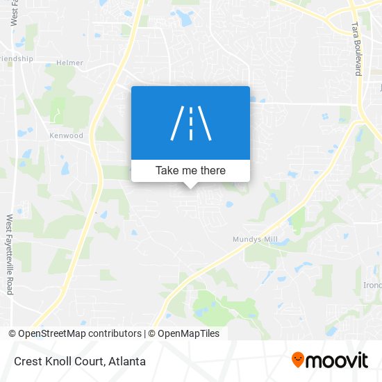 Crest Knoll Court map