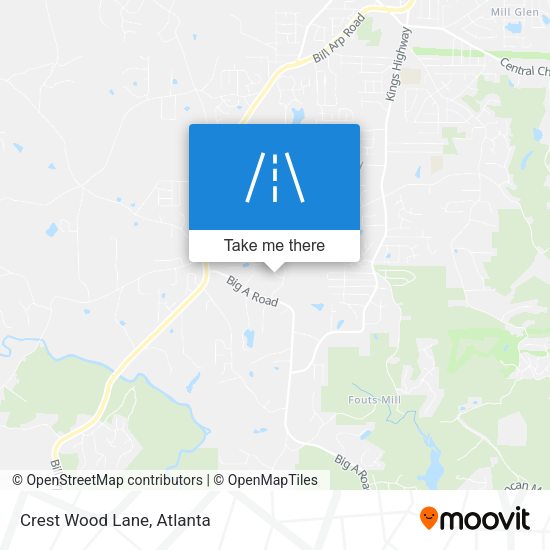 Mapa de Crest Wood Lane