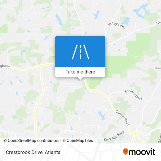 Crestbrook Drive map