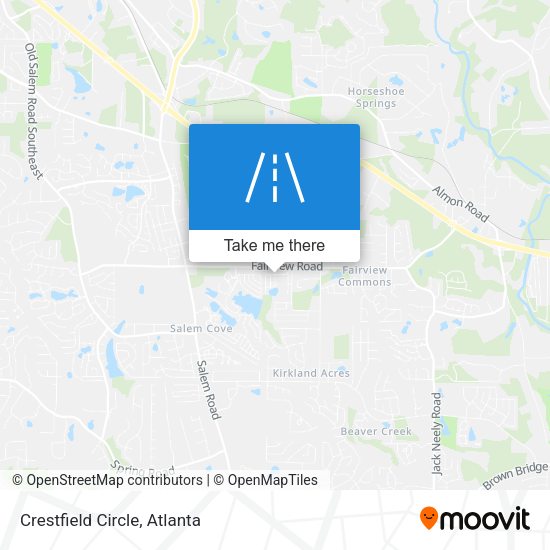 Mapa de Crestfield Circle