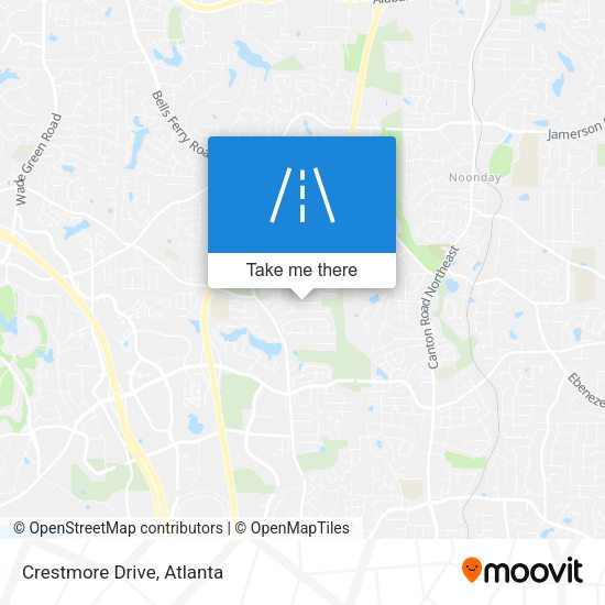 Mapa de Crestmore Drive