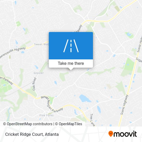 Cricket Ridge Court map
