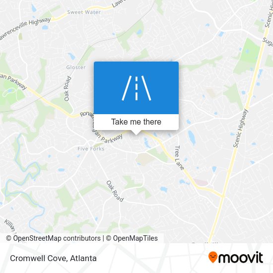 Mapa de Cromwell Cove
