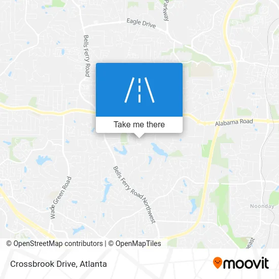 Crossbrook Drive map