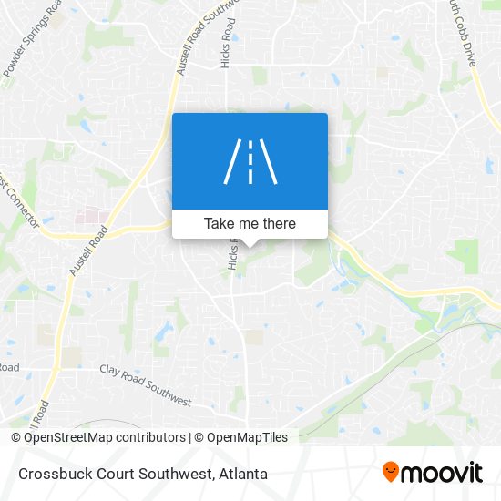 Crossbuck Court Southwest map