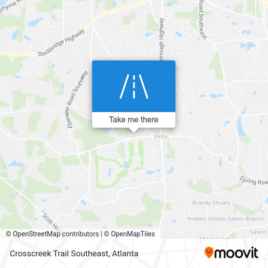 Mapa de Crosscreek Trail Southeast