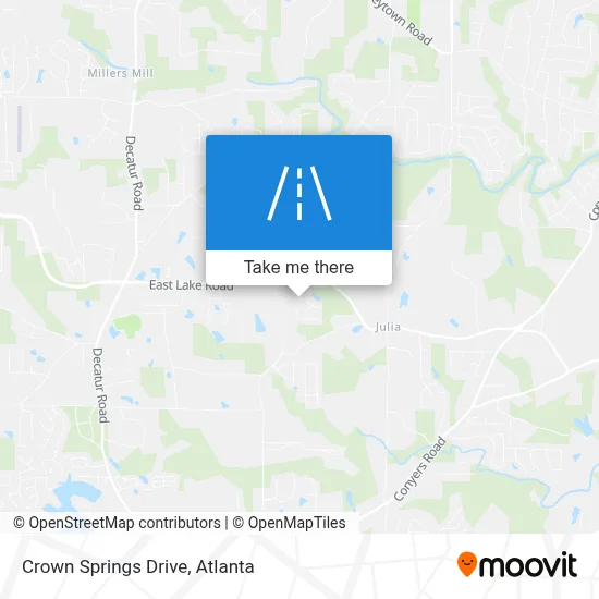 Crown Springs Drive map
