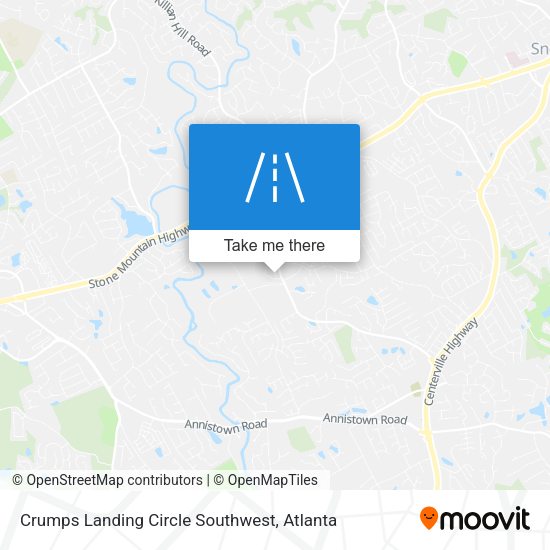 Mapa de Crumps Landing Circle Southwest