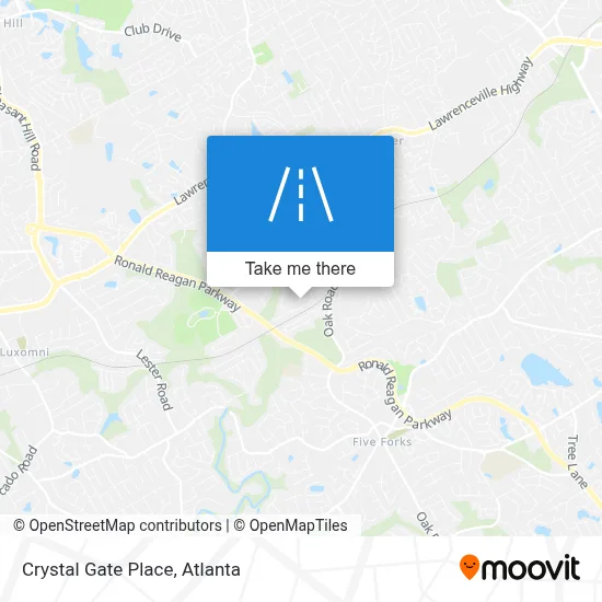 Crystal Gate Place map