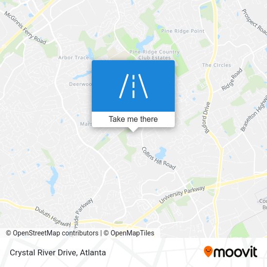 Mapa de Crystal River Drive