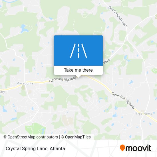 Mapa de Crystal Spring Lane