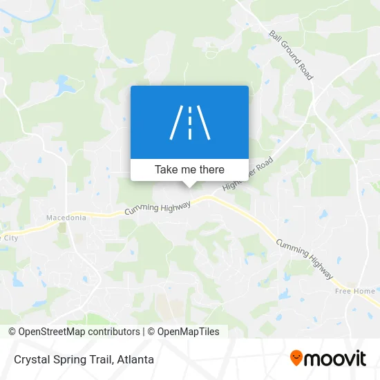 Crystal Spring Trail map
