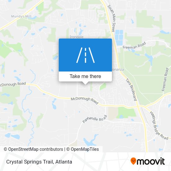 Mapa de Crystal Springs Trail
