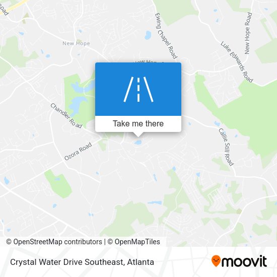Crystal Water Drive Southeast map
