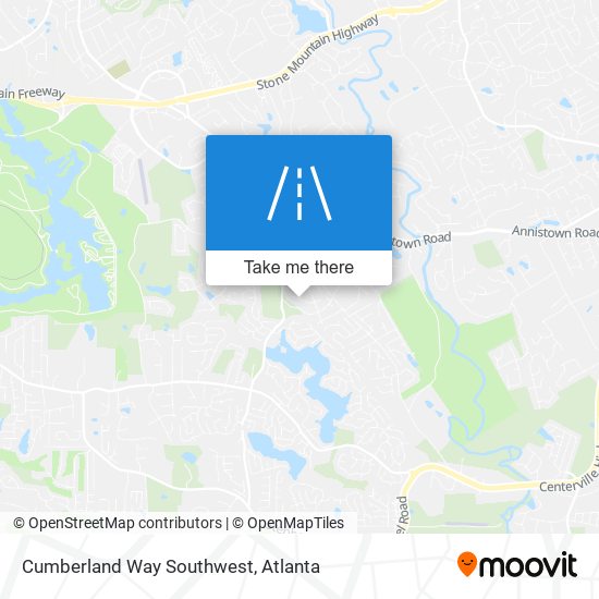 Cumberland Way Southwest map