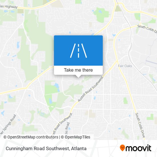 Cunningham Road Southwest map