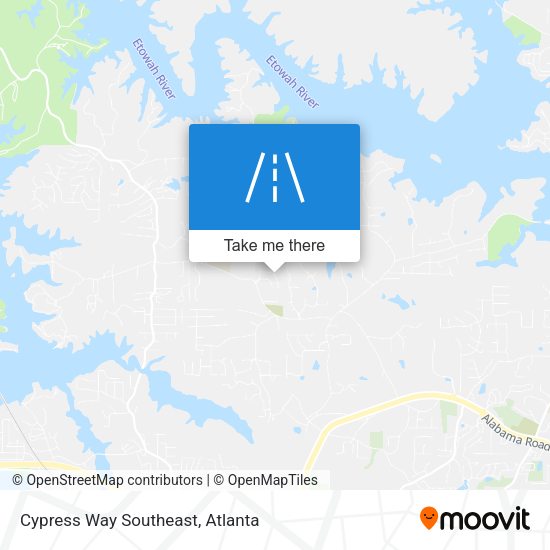 Cypress Way Southeast map