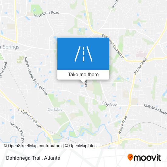 Mapa de Dahlonega Trail